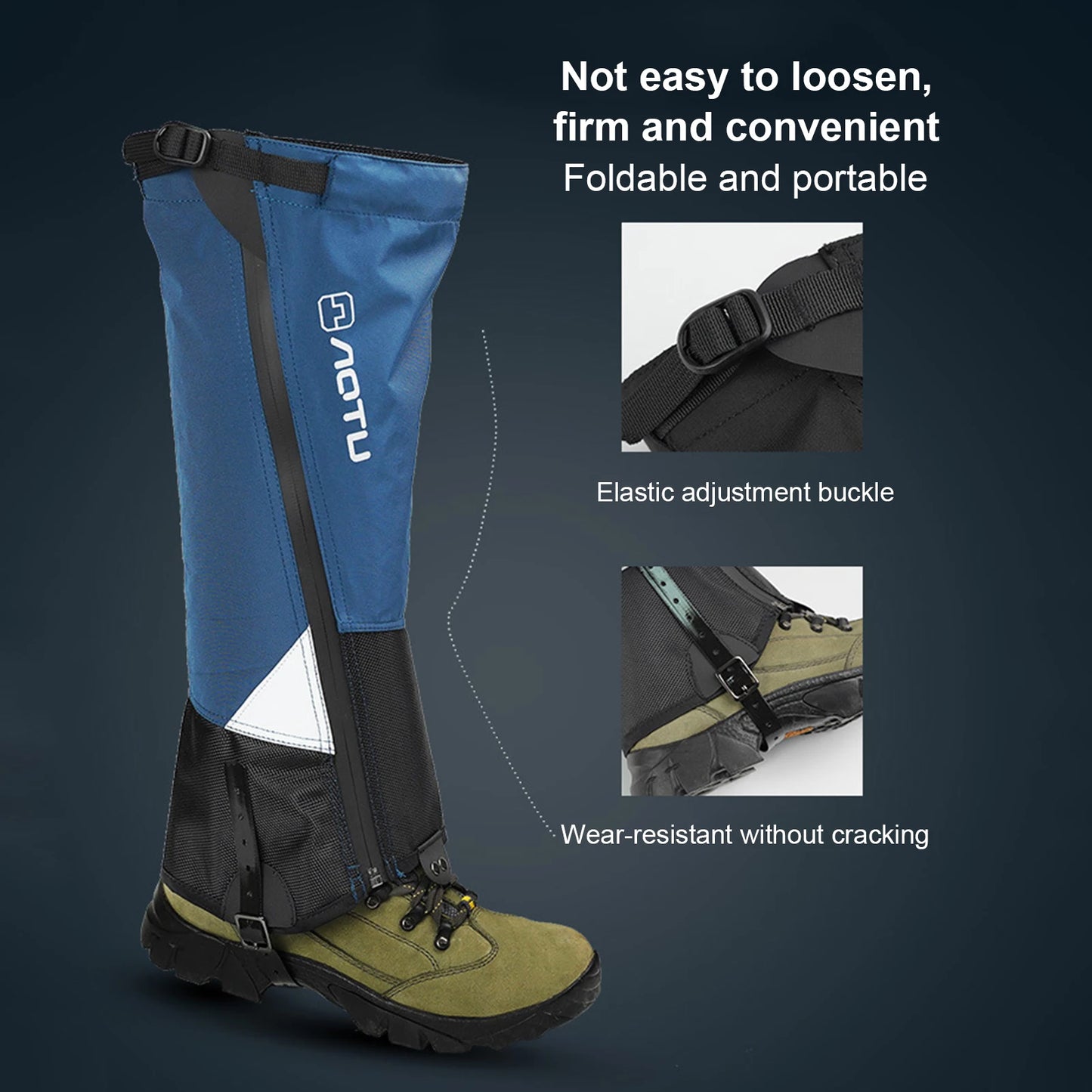 Professional Man Women Waterproof Nylon Gaiters For Hiking Walking Climbing Skiing Trekking Thin Ultralight Gaiter