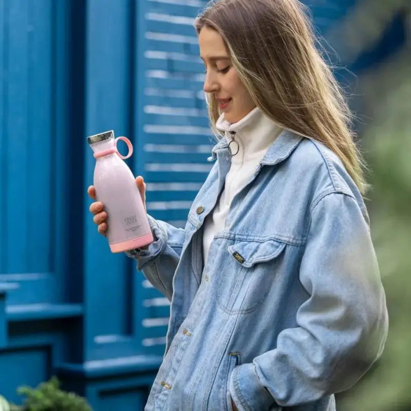 Juice Blender Portable Electric Juicer Bottle 6 Blades Shake Orange Lemon USB Charging Fruit Mixer Fresh Squeezer Machine