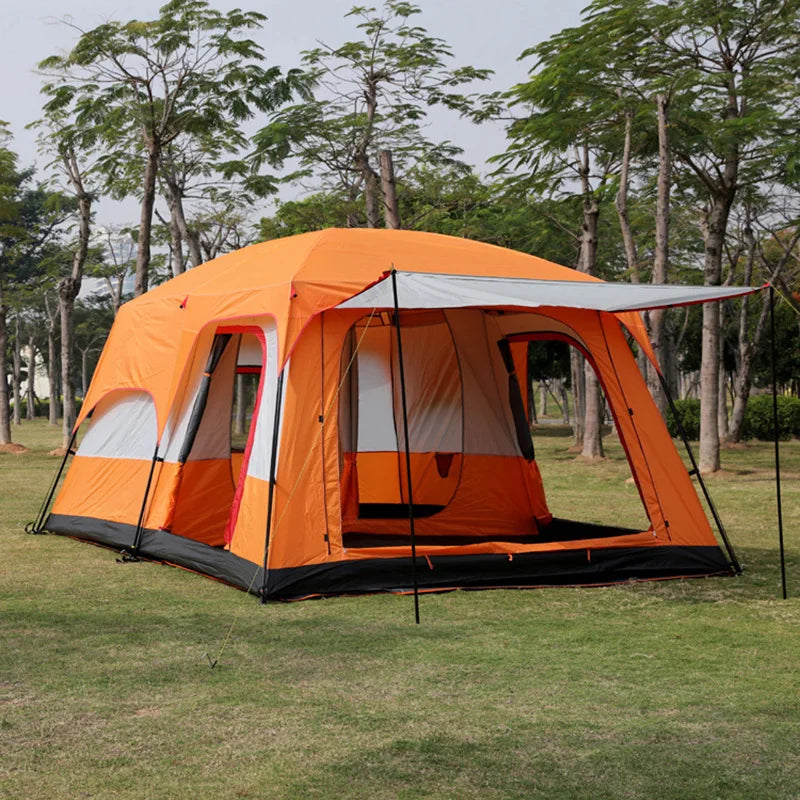 Picnic Camping Tent Waterproof Outdoor Multiple Portable Large And Medium Tent Group Camping Two Rooms One Hall Four Season Tent