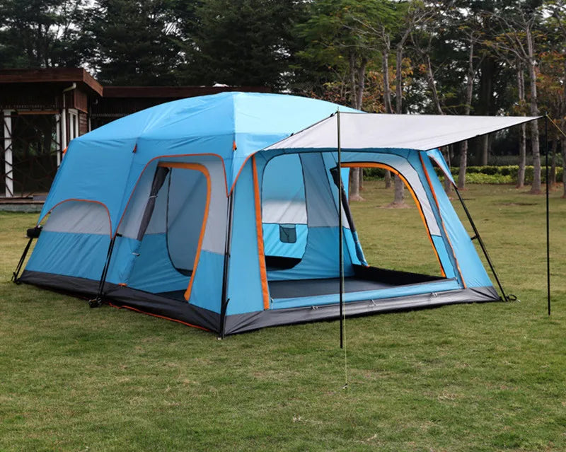 Picnic Camping Tent Waterproof Outdoor Multiple Portable Large And Medium Tent Group Camping Two Rooms One Hall Four Season Tent