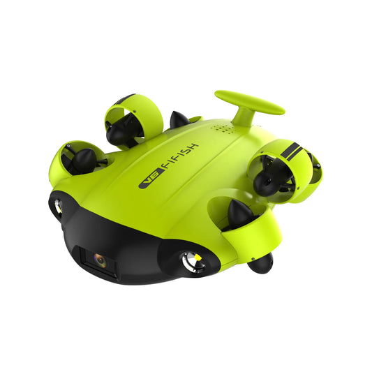 Cheap price depth rating 100m 4K UHD camera smart diving drone underwater robot water scooter ROV with 100m tether for sale
