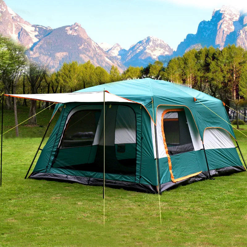 Picnic Camping Tent Waterproof Outdoor Multiple Portable Large And Medium Tent Group Camping Two Rooms One Hall Four Season Tent