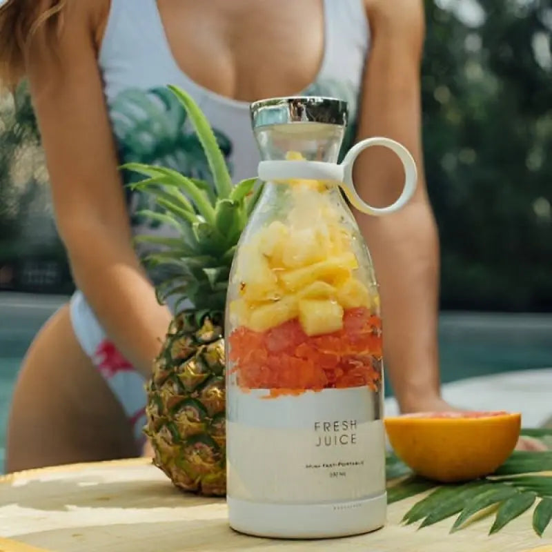 Juice Blender Portable Electric Juicer Bottle 6 Blades Shake Orange Lemon USB Charging Fruit Mixer Fresh Squeezer Machine