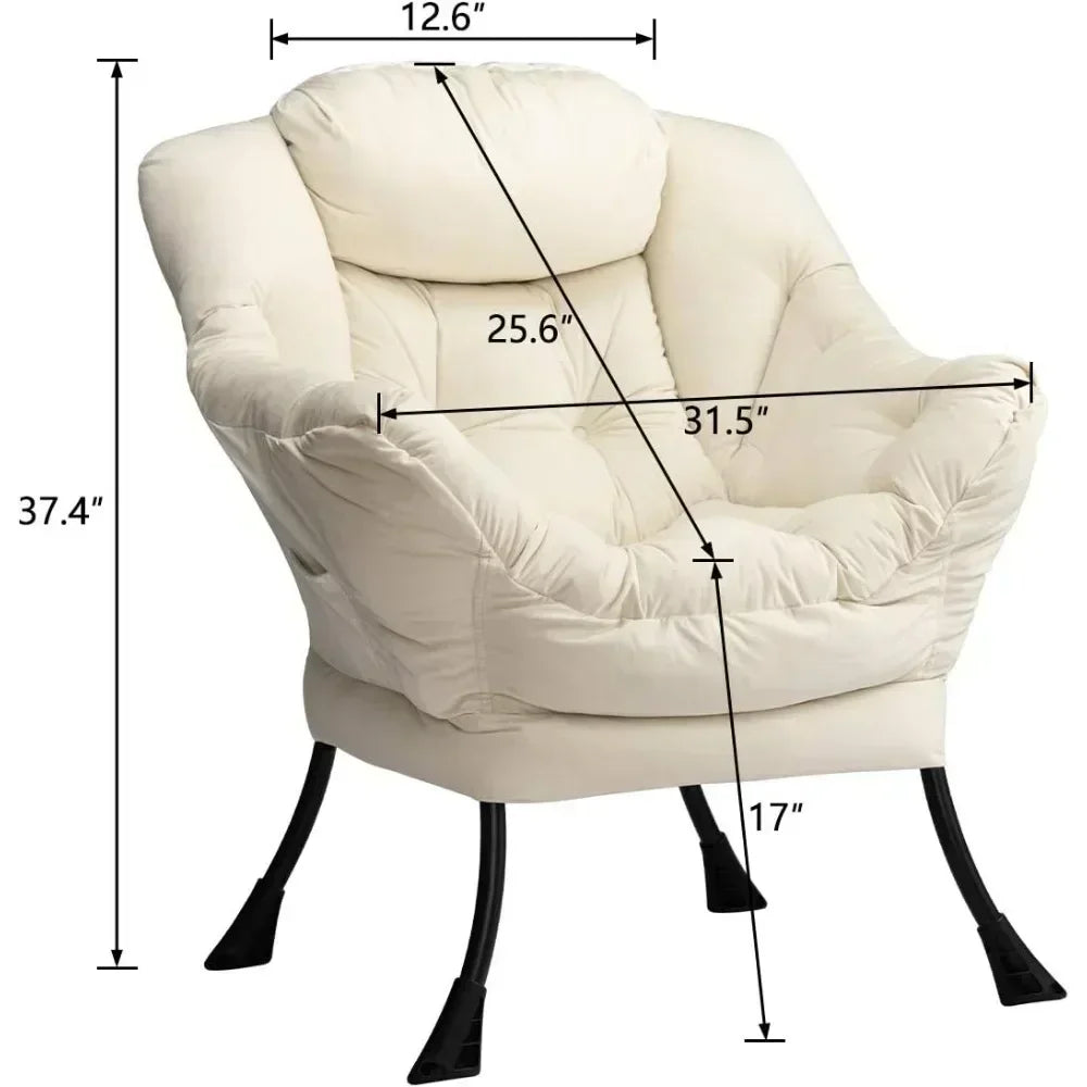 Living Room Chairs Bedroom Relaxing Chair Accent Oversized Comfy Reading Chair Dorm Free Shipping Furniture Home