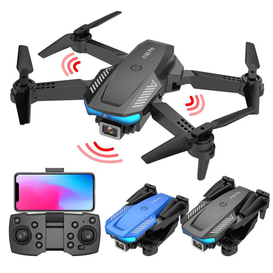 ZK40 F185 aerial drone with three sided automatic obstacle avoidance system, high-definition 4K pixel dual lens remote control