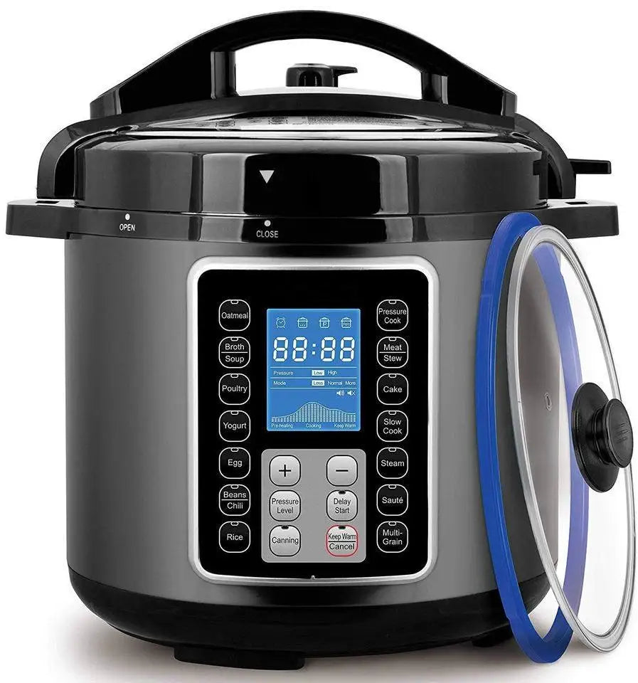 OKICOOK Nutricook National 8 Litre 1200W Instant Duo 8 In-1 Electric Pressure Cooker With Steamer Wf Factory