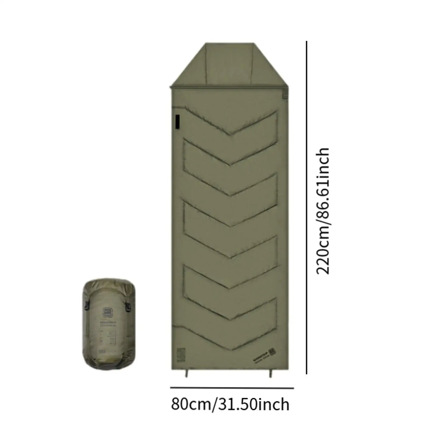 Camping Sleeping Bag Compact Versatile Comfortable Indoor Outdoor Sleeping Bag for Emergency Hiking Traveling Trekking Home