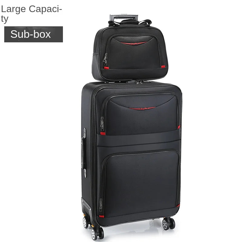 Large Capacity Suitcase Waterproof Oxford Cloth Carrier-28 inch Luggage Sets Trip Trolley Case Detachable wheels 20 24 inch