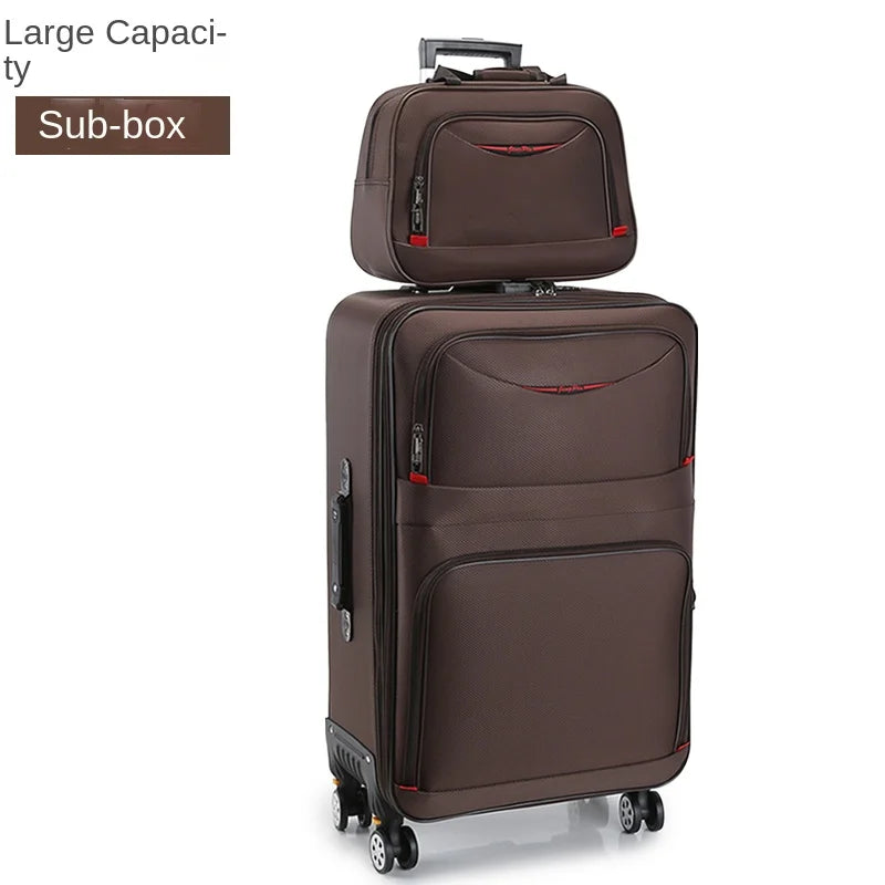 Large Capacity Suitcase Waterproof Oxford Cloth Carrier-28 inch Luggage Sets Trip Trolley Case Detachable wheels 20 24 inch