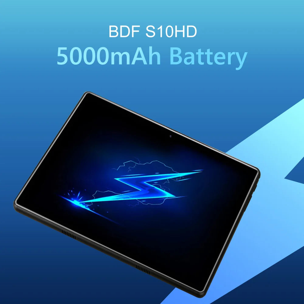 S10 New 10.1 Inch Android Tablet Pc Google Play Dual Cameras Octa Core Dual SIM Phone Call Tablets BT Wi-Fi 4GB RAM 64GB ROM