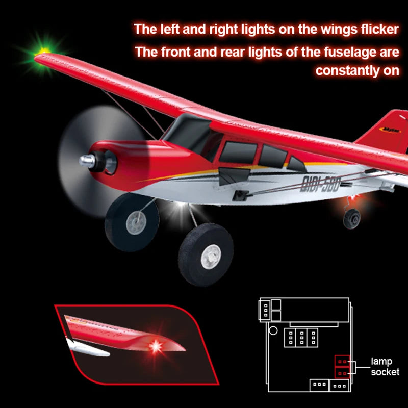 Qidi560 Moore M7 Off-road RC Plane 4CH Brushless Remote Control Airplane Fixed Wing Aircraft Model EPP Foam Toys for Children