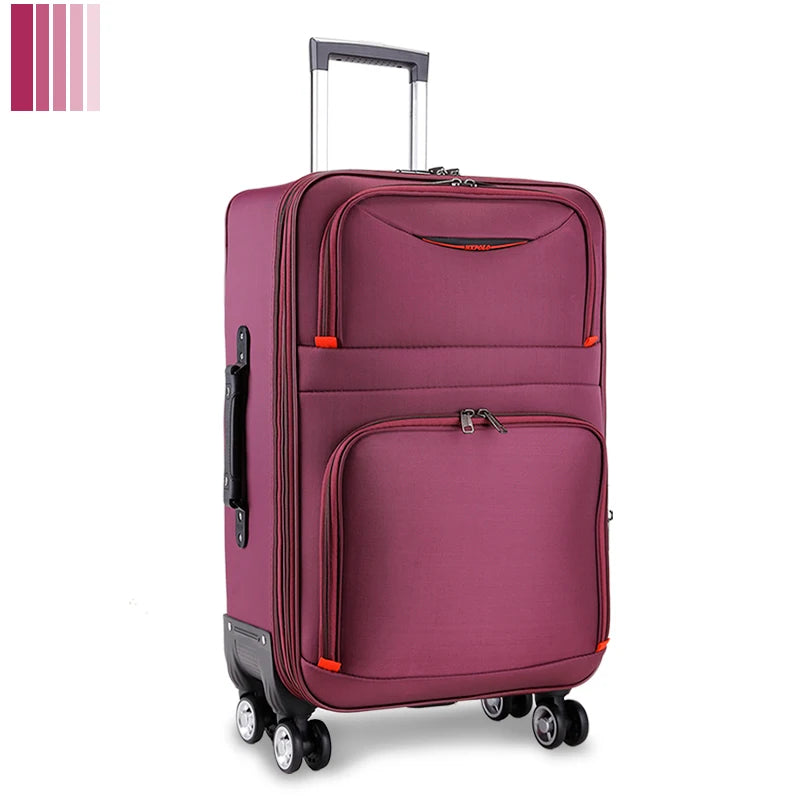 Large Capacity Suitcase Waterproof Oxford Cloth Carrier-28 inch Luggage Sets Trip Trolley Case Detachable wheels 20 24 inch