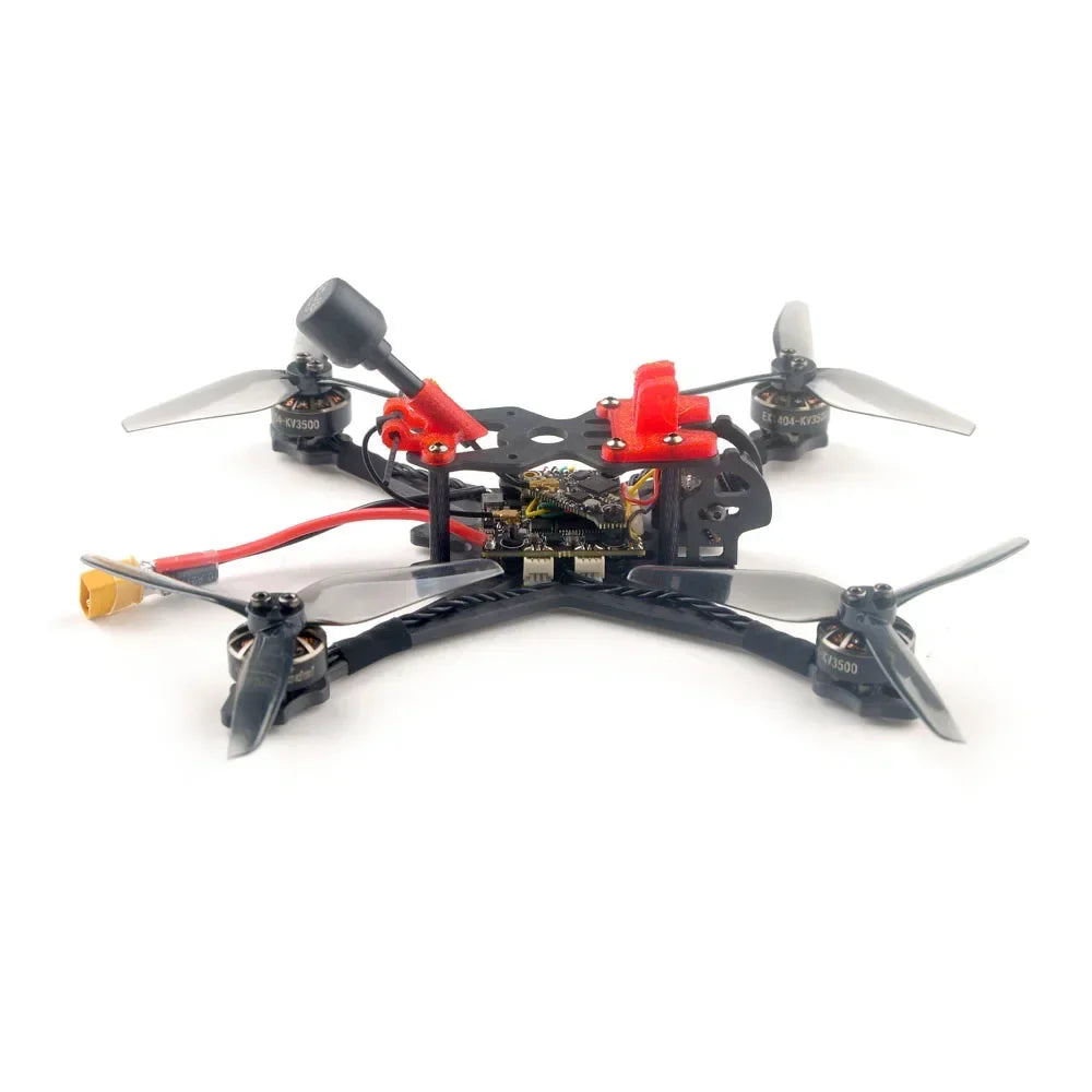 HappyModel Crux35 ELRS V2 CrazyF411 ELRS AIO URAT OVX306 300mW Caddx Ant 1200TVL EX1404 KV3500 4S 3.5inch FPV Freestyle Drone